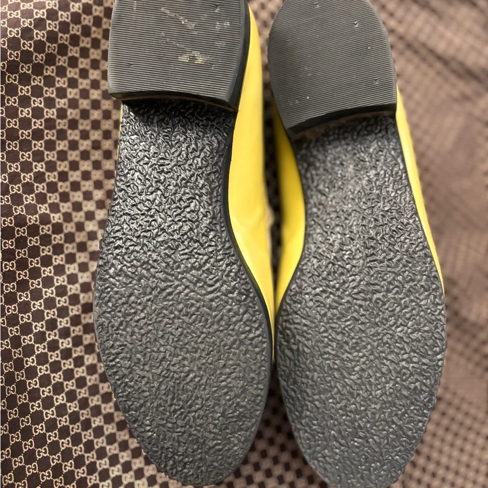 Gucci Pistachio green Leather Loafers with Silver Accent 7.5B - Picture 4 of 10